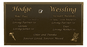 Rectangle Landscape Loving Father Plaque memorial design preview