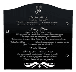 Serpentine - Son Headstone memorial design preview