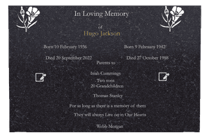Rectangle Landscape in Loving Memory 4 memorial design preview