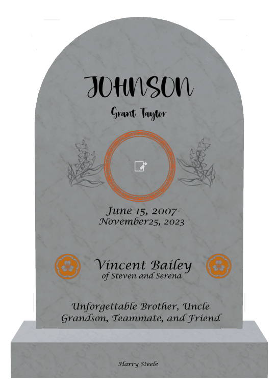 Half Round Traditional Engraved Headstone – Malachi preview