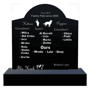 Curved Gable - Rest in Peace 3 memorial design preview