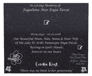 In Loving Memory of memorial design preview