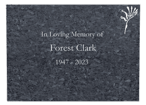 Rectangle Landscape in Loving Memory 65 memorial design preview