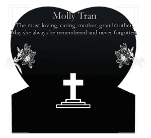 Headstone 27 Cross Flower memorial design preview