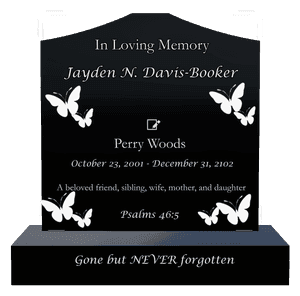 Cropped Peak - Gone But Never Forgotten memorial design preview