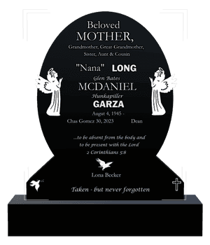 Headstone 28 - Ruth Headstone memorial design preview