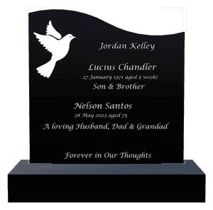 Left Wave - Loving Husband 3 memorial design preview