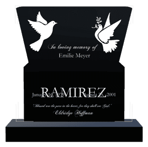 Headstone 45 - In Loving Memory memorial design preview