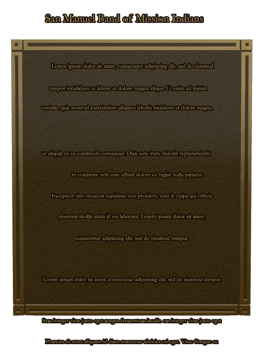 Rectangle (portrait) Bronze Plaque – flower preview