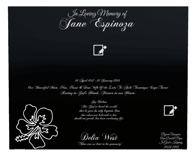 Rectangle (landscape) Laser-Etched Color Plaque – flower and flowers preview