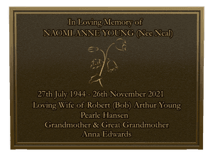 Rectangle Landscape Loving Wife Plaque memorial design preview