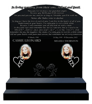 Curved Top - Rest in Peace 6 memorial design preview