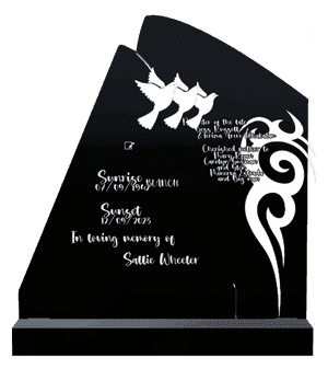 Headstone 12 - In Loving Memory 3 memorial design preview