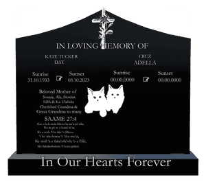 Curved Peak - In Our Hearts Forever 2 memorial design preview