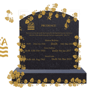 Curved Top - For God so Loved The World That he Gave His Only Headstone memorial design preview