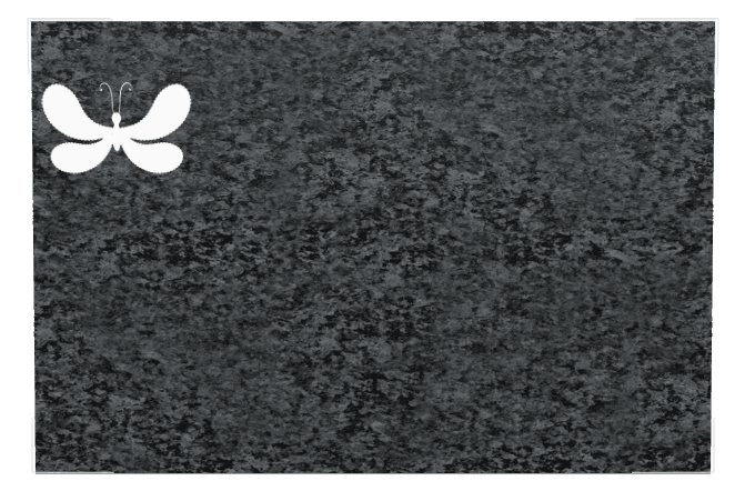 Rectangle (landscape) Traditional Engraved Plaque – butterflies preview