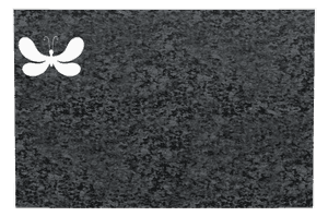 Rectangle Landscape Butterflies Plaque memorial design preview