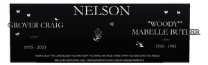Square - The Lord Bless You And Keep You memorial design preview