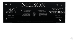 Square - Until we Meet Again Headstone memorial design preview