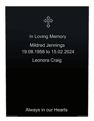 Square - Loving Wife 9 memorial design preview