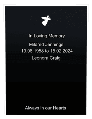 Square - Loving Wife 10 memorial design preview