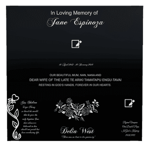 Rectangle Landscape Forever in Our Hearts 29 memorial design preview