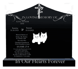 Curved Peak - In Our Hearts Forever 3 memorial design preview