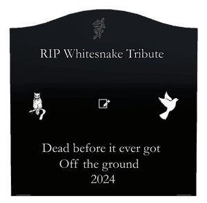 Serpentine - Bird Dove Headstone memorial design preview