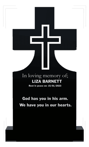 Headstone 25 - Rest in Peace memorial design preview