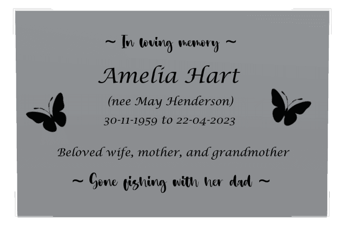 Stainless Steel Plaque Stainless Steel Plaque – In Loving Memory preview