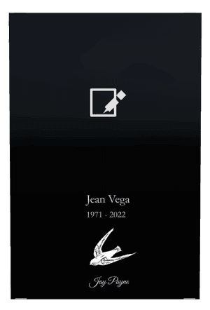 Rectangle Portrait John memorial design preview