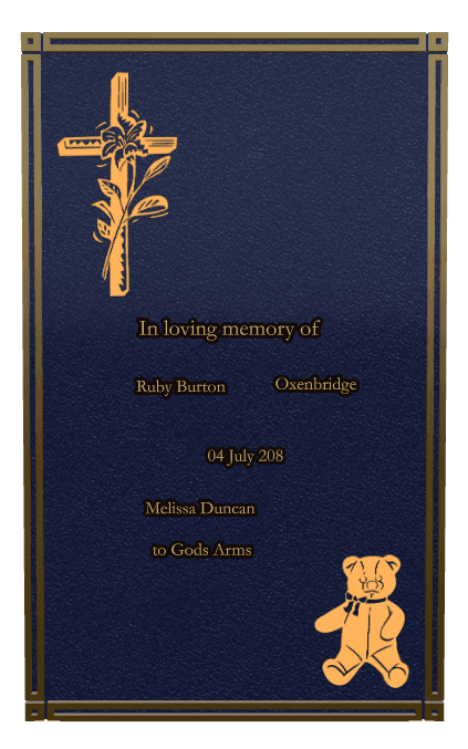 Rectangle (portrait) Bronze Plaque – teddy-bear preview