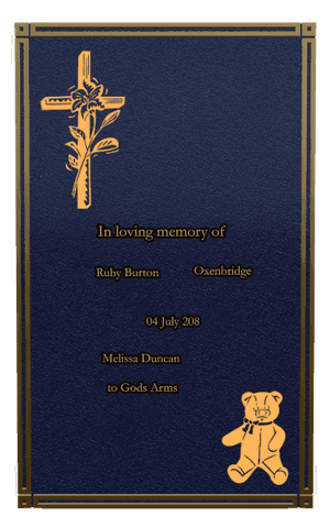 Rectangle Portrait in Loving Memory 2 memorial design preview