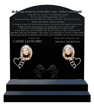Curved Top - Rest in Peace 4 memorial design preview