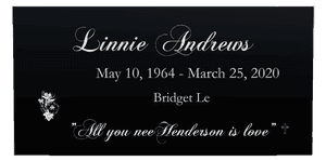Rectangle Landscape Cross 7 memorial design preview