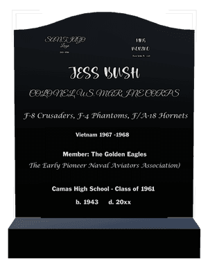 Military Veteran memorial design preview
