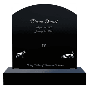 Curved Top - Loving Father memorial design preview