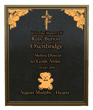 Rectangle Portrait Forever in Our Hearts 8 memorial design preview