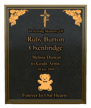 Rectangle Portrait Forever in Our Hearts 10 memorial design preview