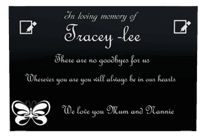 Rectangle Landscape in Loving Memory 68 memorial design preview