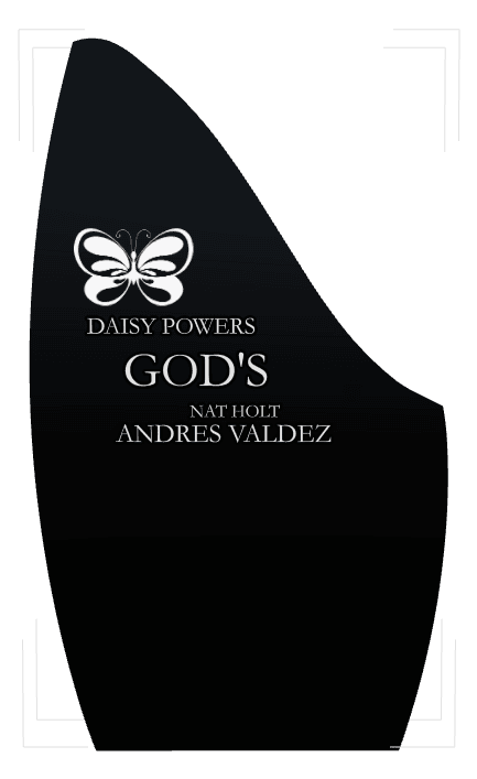 Laser-Etched Black Granite Headstone – Butterflies preview