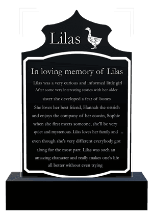Headstone 19 - In Loving Memory 2 memorial design preview