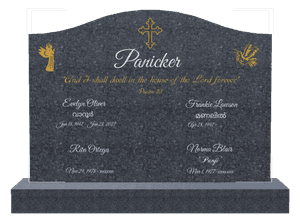 Serpentine - I Shall Dwell in The House of The Lord Forever Headstone memorial design preview