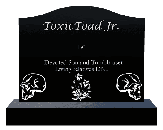 Serpentine Laser-Etched Black Granite Headstone – Flower preview