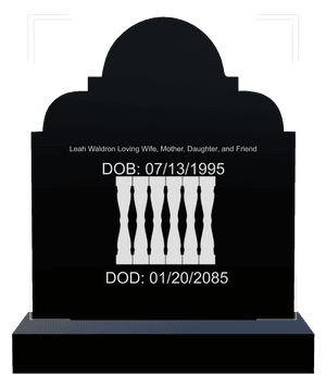 Headstone 32 - Loving Wife memorial design preview