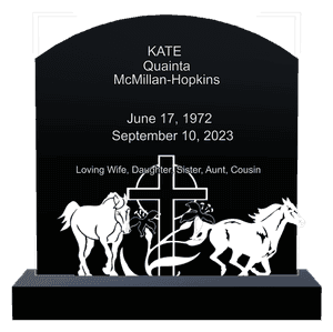 Curved Top - Loving Wife 2 memorial design preview