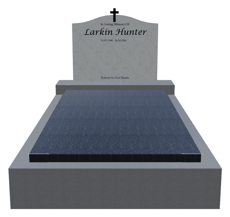 Serpentine Traditional Engraved Monument – Forever in Our Hearts preview