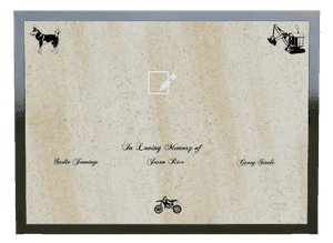 Landscape - In Loving Memory Plaque memorial design preview
