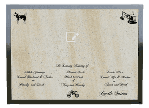 Landscape - Much Loved memorial design preview