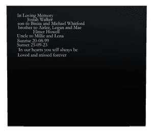 Rectangle Landscape in Loving Memory 34 memorial design preview